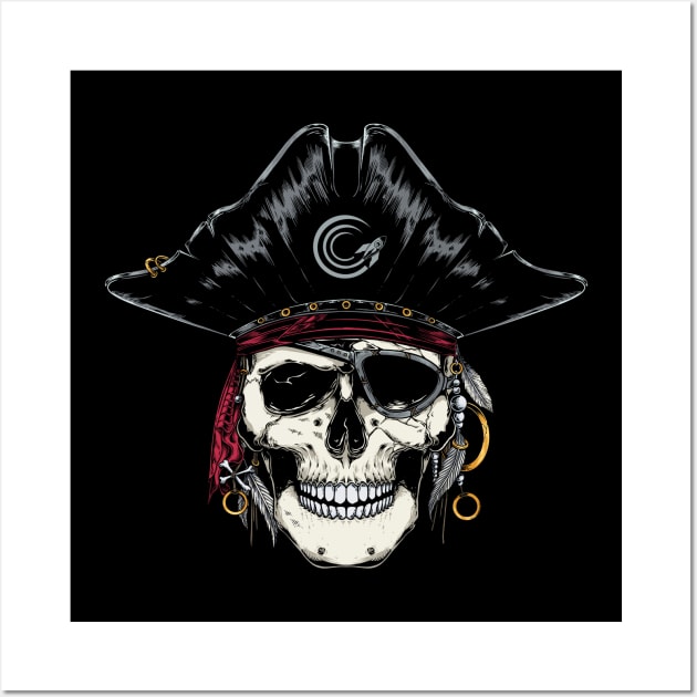 Pirate Skull Wall Art by Merchsides